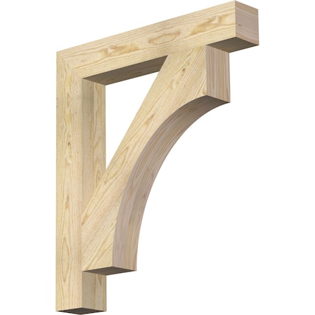 Ekena Millwork Westlake Block Rough Sawn Bracket, Douglas Fir, 4"W x 26"D x 30"H BKT04X26X30WTL05RDF